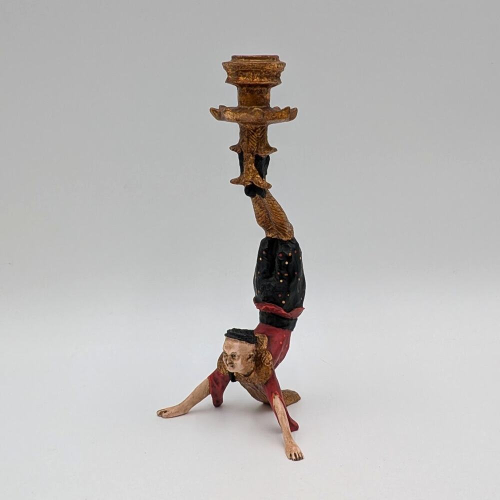 Vintage Chinese Acrobat Handstand Candle Holder - Single